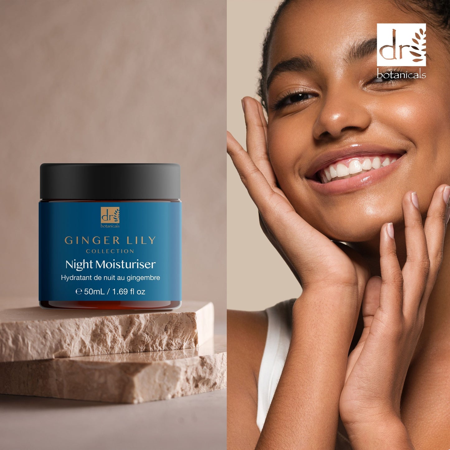 DB272 Dr Botanicals Gingerlily Night Moisturiser 50ml