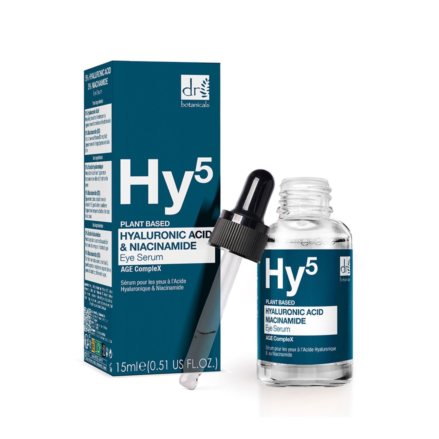 KRDB567 Dr Botanicals Anti-Ageing Hyaluronic Acid Day Moisturiser & Eye Serum Kit