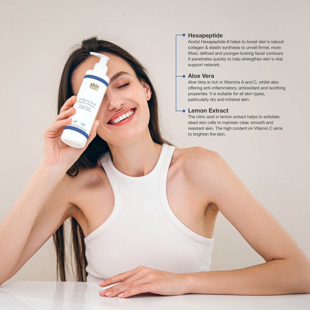 Skin Research Youth Peptide Cleanser 200ml