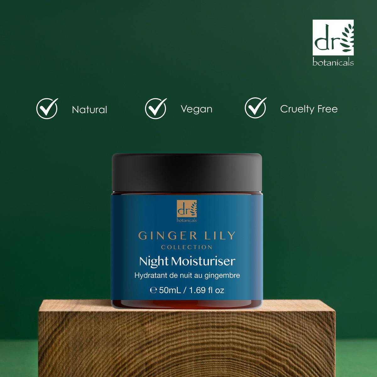 DB272 Dr Botanicals Gingerlily Night Moisturiser 50ml