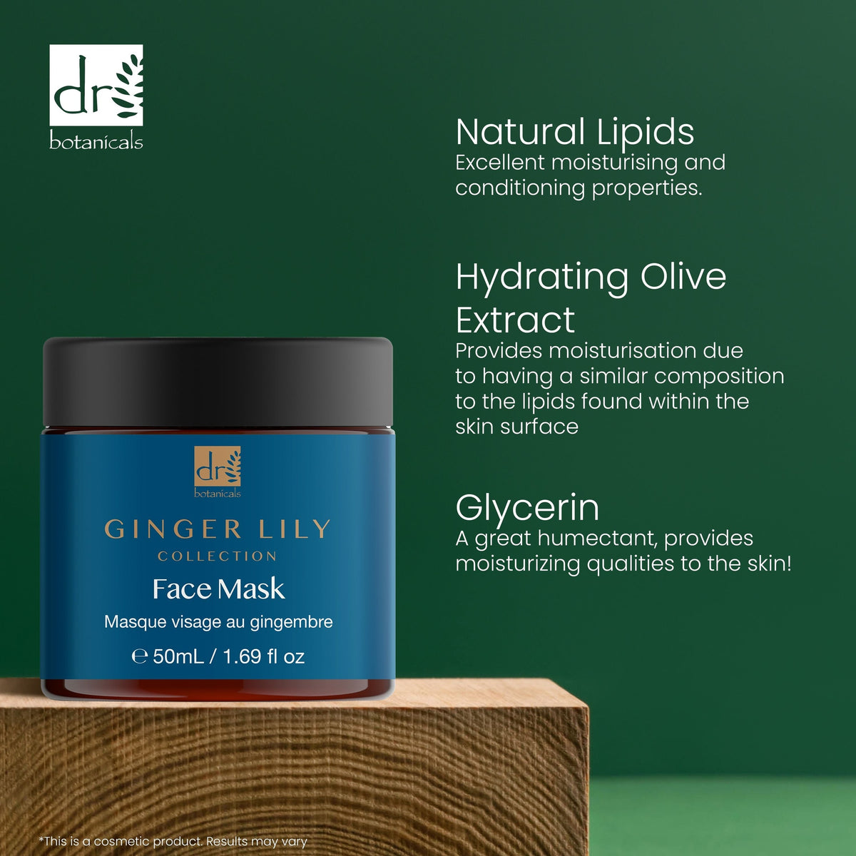 DB274 Dr Botanicals Gingerlily Mask 50ml
