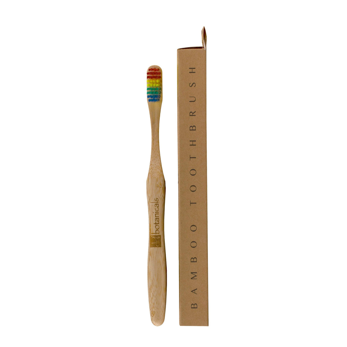 DB344 Dr Botanicals Bamboo Toothbrush Rainbow