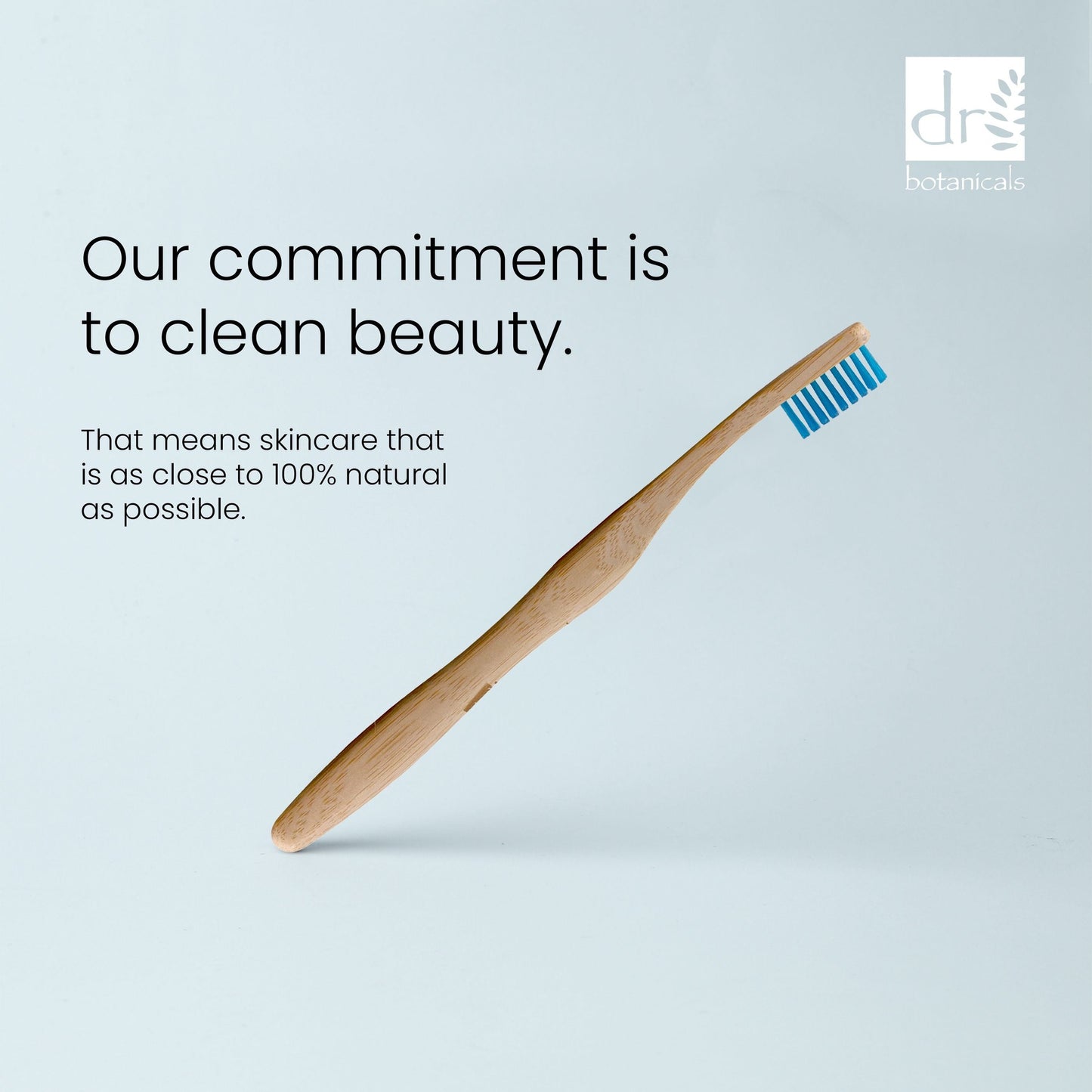 DB346 Dr Botanicals Bamboo Toothbrush Blue