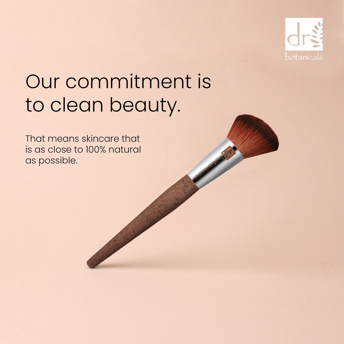 DB393 Dr Botanicals Coffee Ground Blush Brush