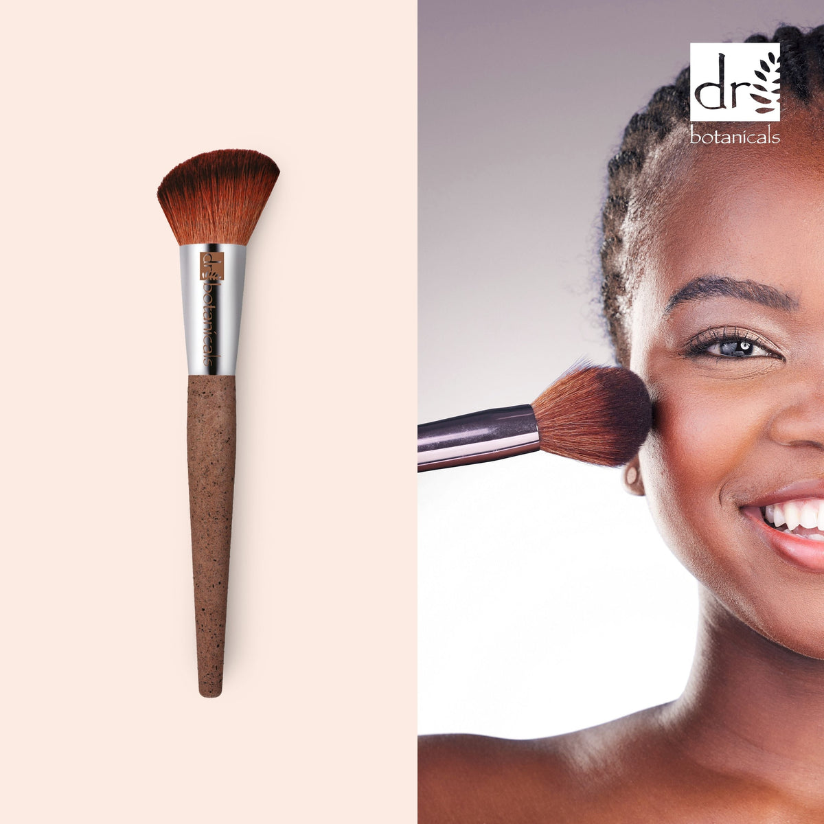 DB393 Dr Botanicals Coffee Ground Blush Brush