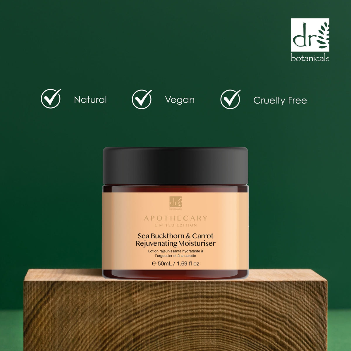 DB418 Dr Botanicals Sea Buckthorn & Carrot Rejuvenating Moisturiser 50ml