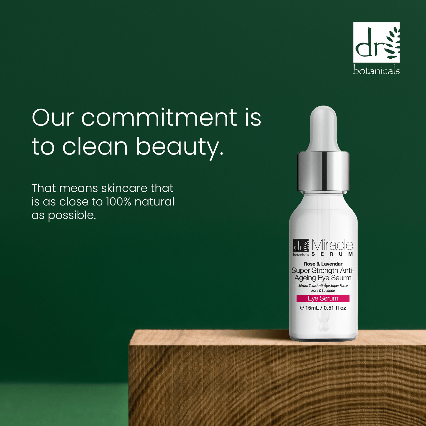 DB485 Dr Botanicals Unique Treatments Rose & Lavender Super Strength Anti-Ageing Eye Serum 15ml