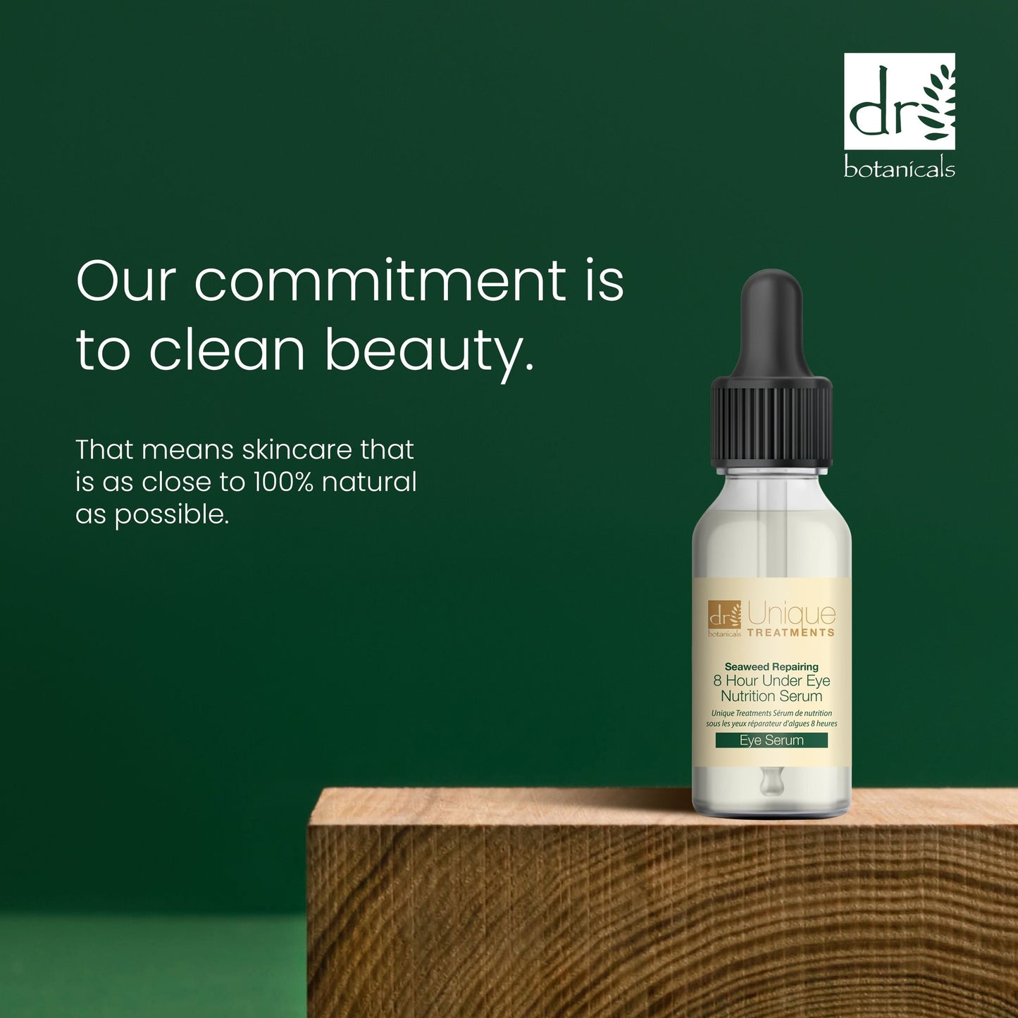 DB486 Dr Botanicals Unique Treatments Seaweed Repairing 8 Hour Under Eye Nutrition Serum 15ml