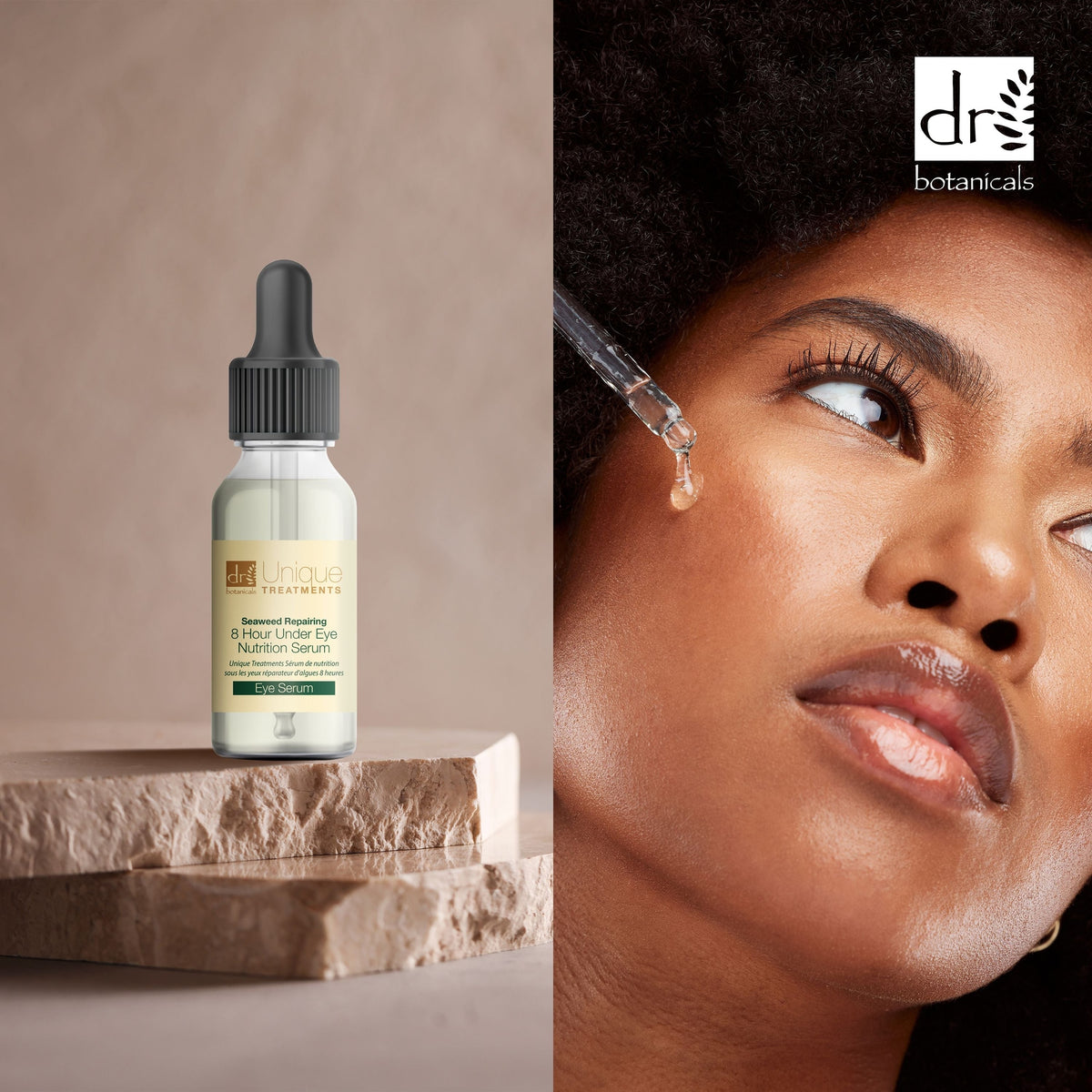 DB486 Dr Botanicals Unique Treatments Seaweed Repairing 8 Hour Under Eye Nutrition Serum 15ml
