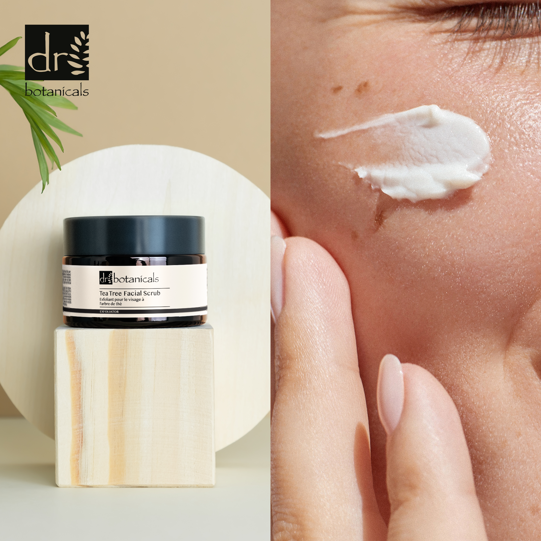 DB530 Dr Botanicals Eucalyptus & Tea Tree Facial Scrub 50ml