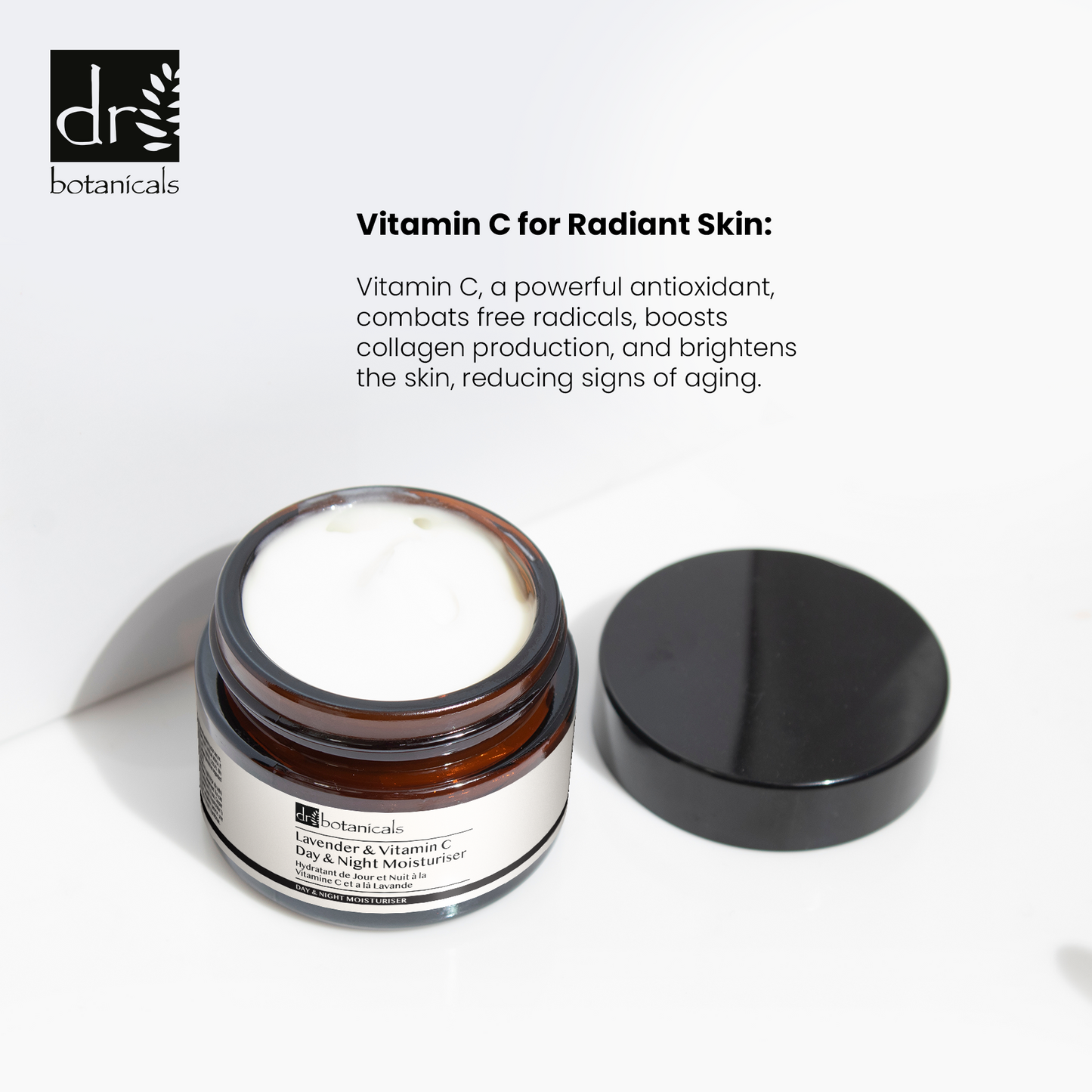 DB534 Dr Botanicals Lavender & Vitamin C Day & Night Moisturiser 50ml