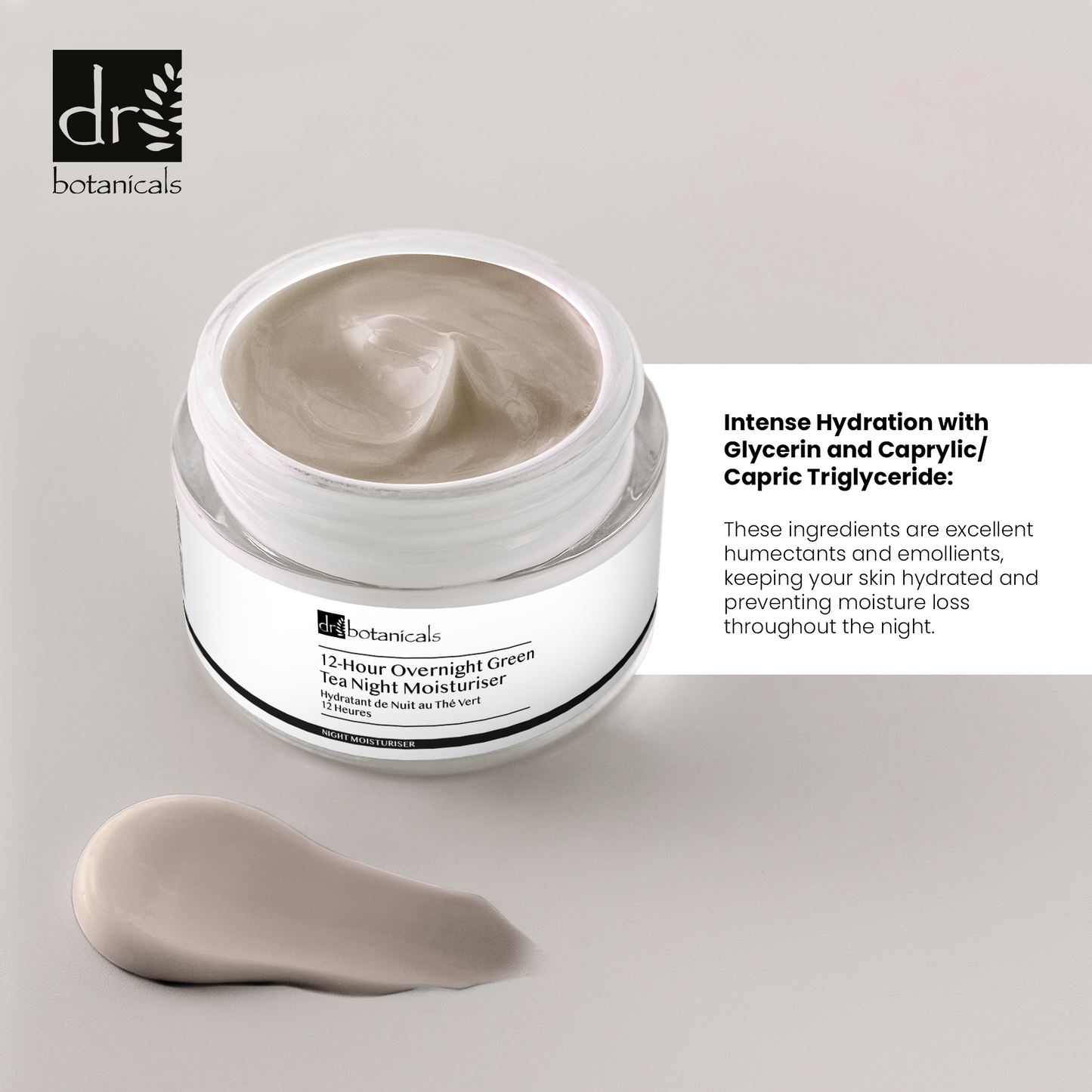 DB537 Dr Botanicals 12-Hour Overnight Green Tea Night Moisturiser 50ml