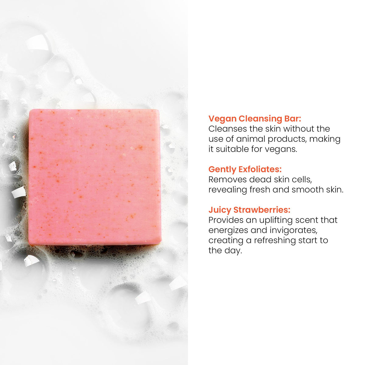 DB546 Dr Botanicals Hydrating Rose Facial Cleansing Bar 100g