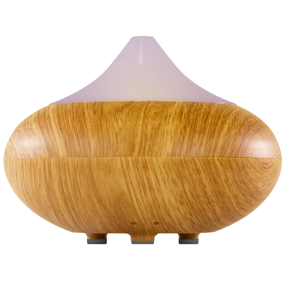 Dr Botanicals Natural & Calming Wooden Aroma Digital Diffuser Clear Top