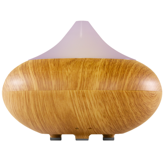 Dr Botanicals Natural & Calming Wooden Aroma Digital Diffuser Clear Top
