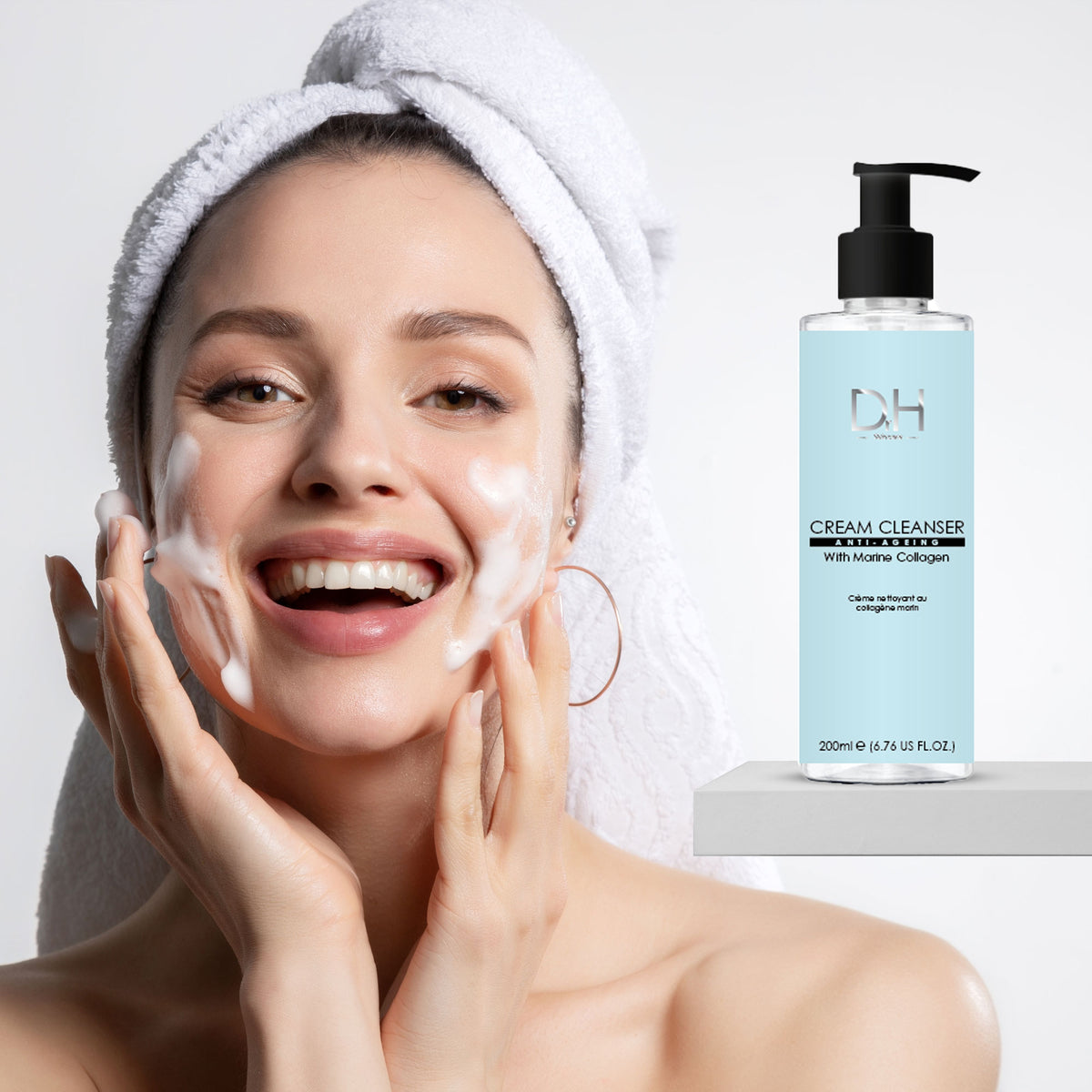 Dr H Cream Cleanser with Marine Collagen 200ml