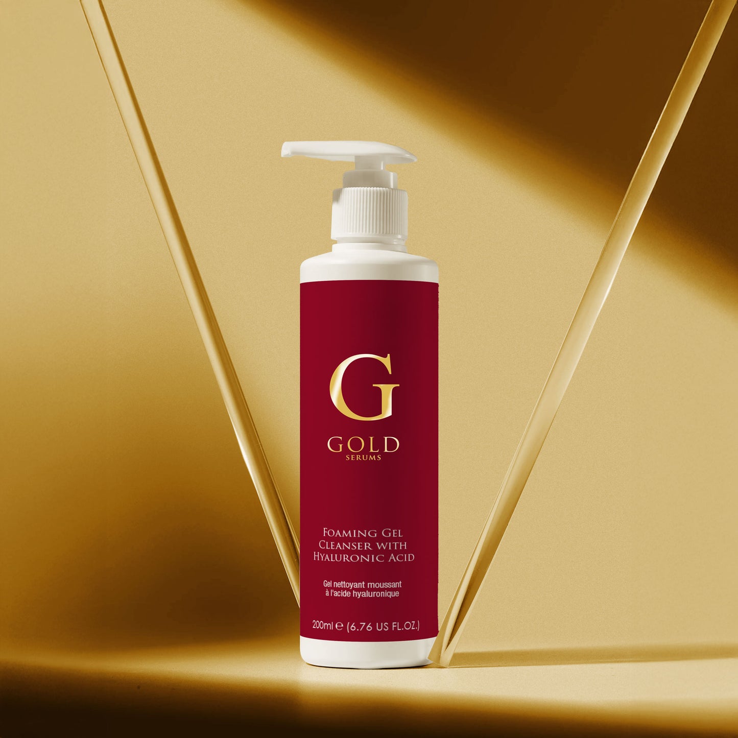 Gold Serums Foaming Mousse Cleanser with Hyaluronic Acid 200ml
