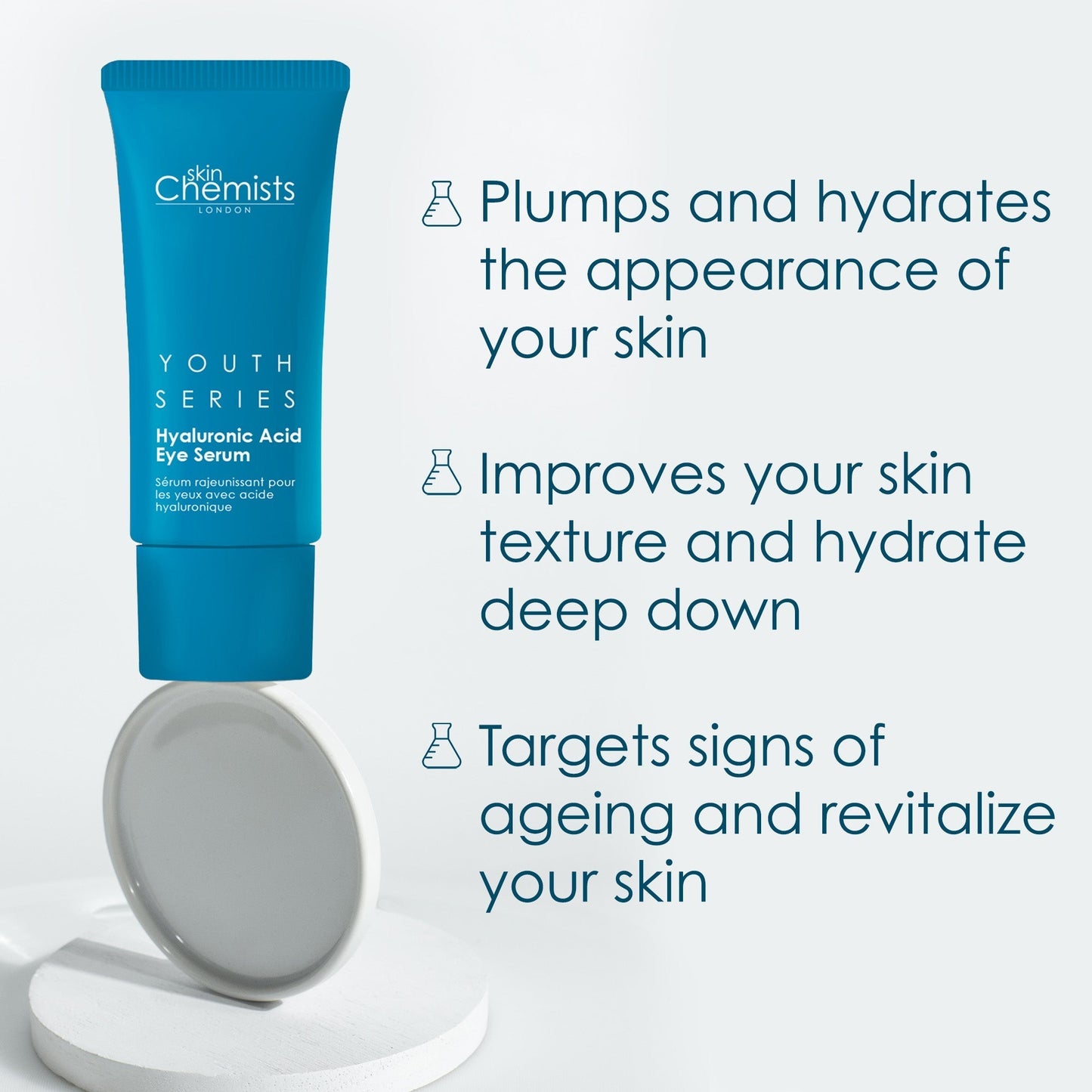 HSC002 skinChemists Youth Series 1.5% Hyaluronic Acid Facial Serum 30ml