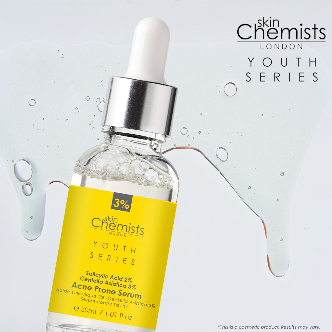 HSC025 skinChemists Youth Series Acne Prone Serum Salicylic Acid 2%, Centella Asiatica 3% 30ml