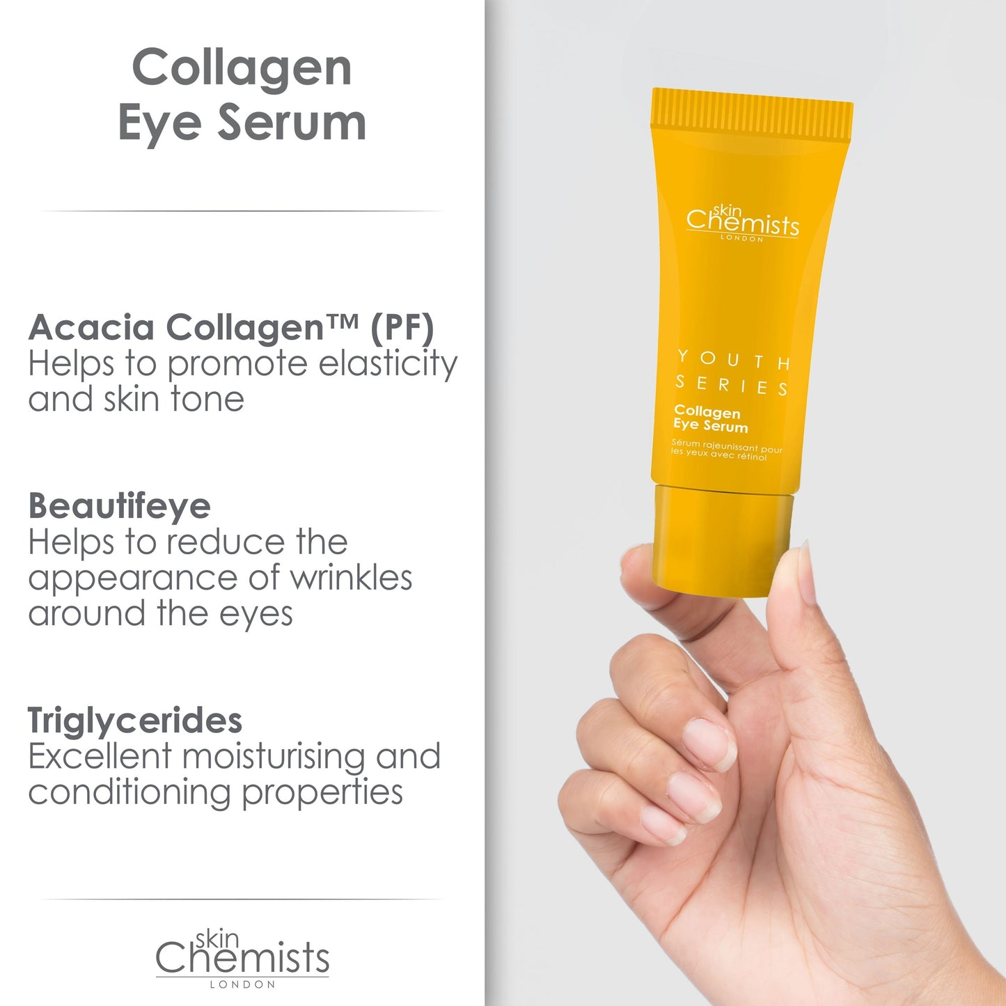 HSC034 skinChemists Youth Series 2% Collagen Eye Serum 15ml