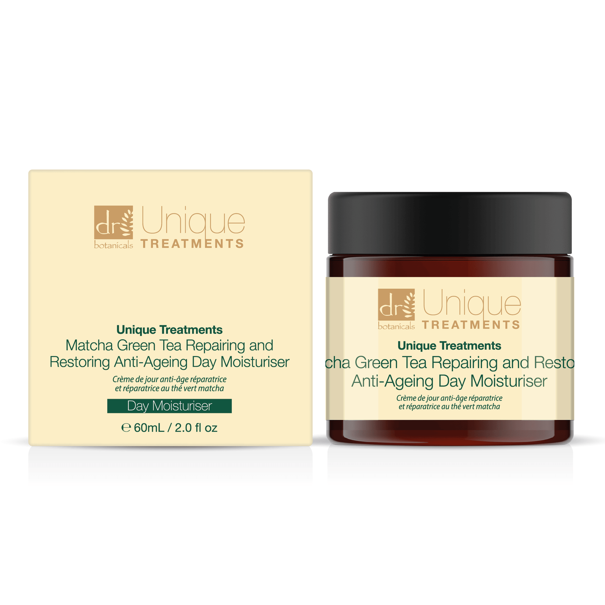 KDB1086 Dr Botanicals Matcha Green Tea Day Moisturiser + Rose & Lavender Super Strength Anti-Ageing Eye Seurm