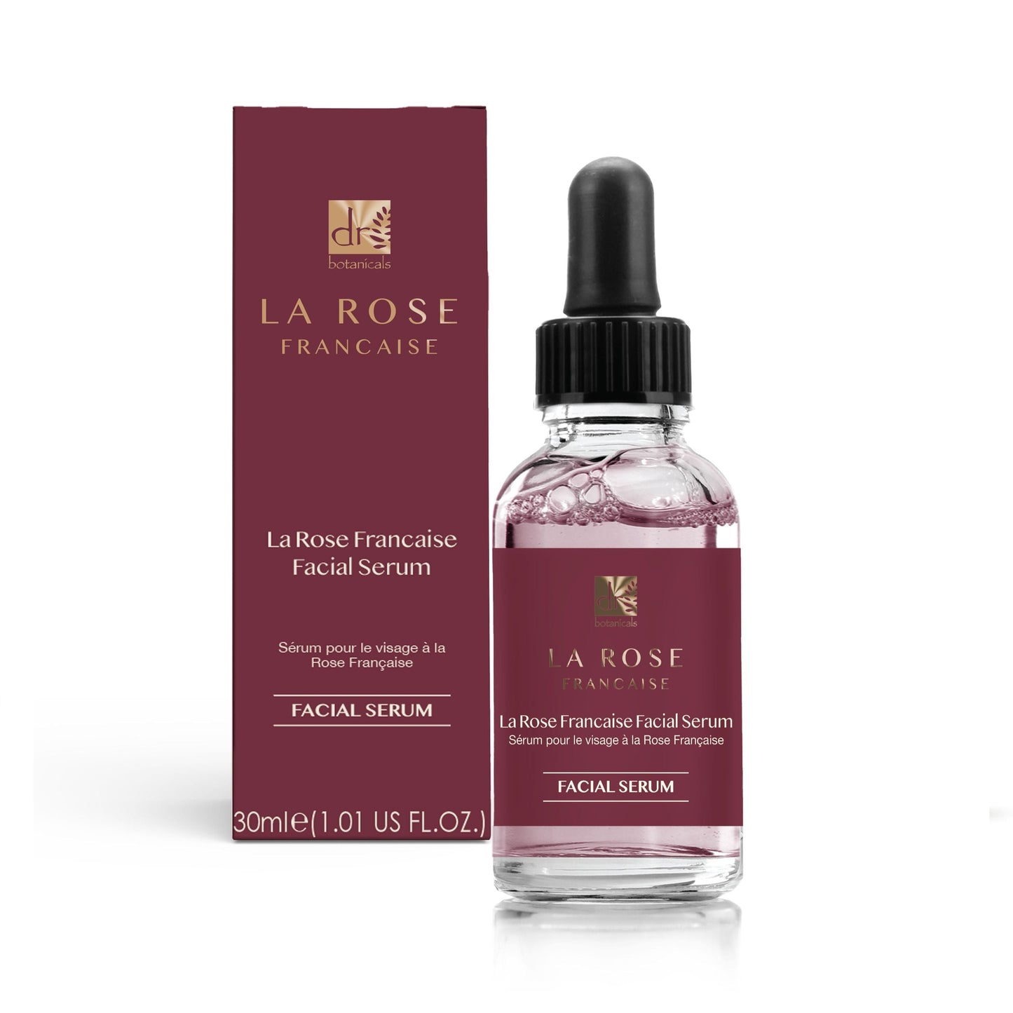 KDB1156 Dr Botanicals Anti-Ageing La Rose Française Night Moisturiser, Facial Serum, Eye Serum
