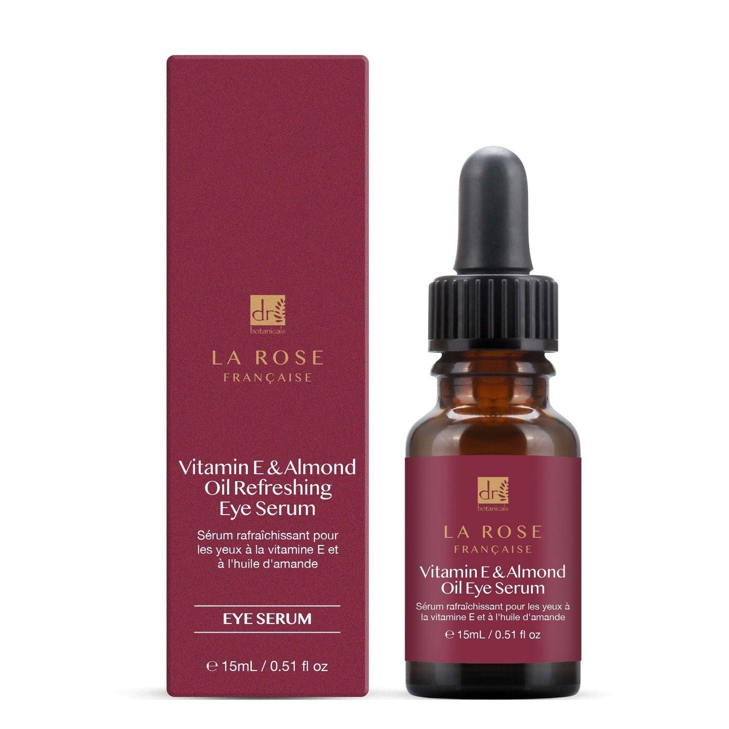 KDB1156 Dr Botanicals Anti-Ageing La Rose Française Night Moisturiser, Facial Serum, Eye Serum