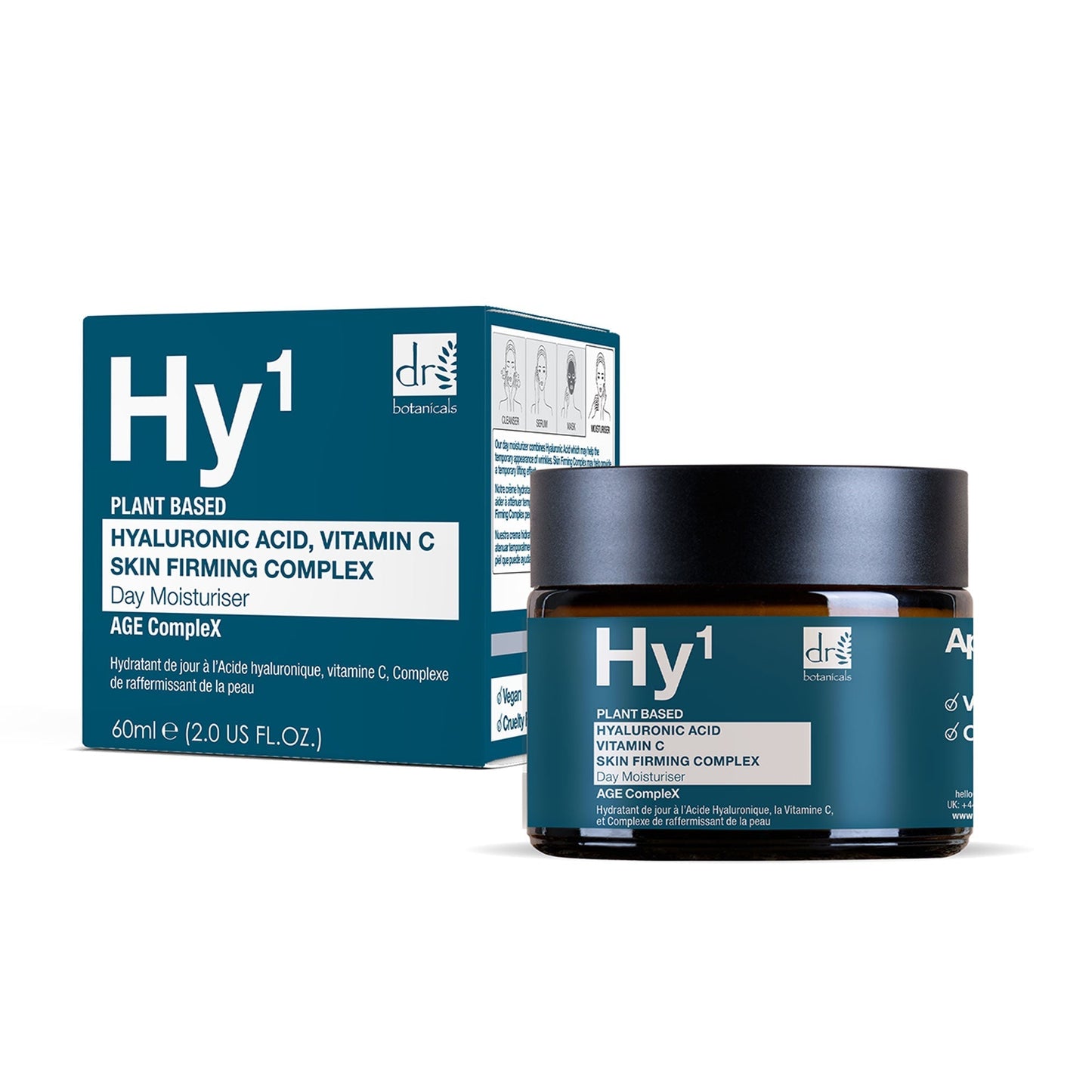 KRDB567 Dr Botanicals Anti-Ageing Hyaluronic Acid Day Moisturiser & Eye Serum Kit