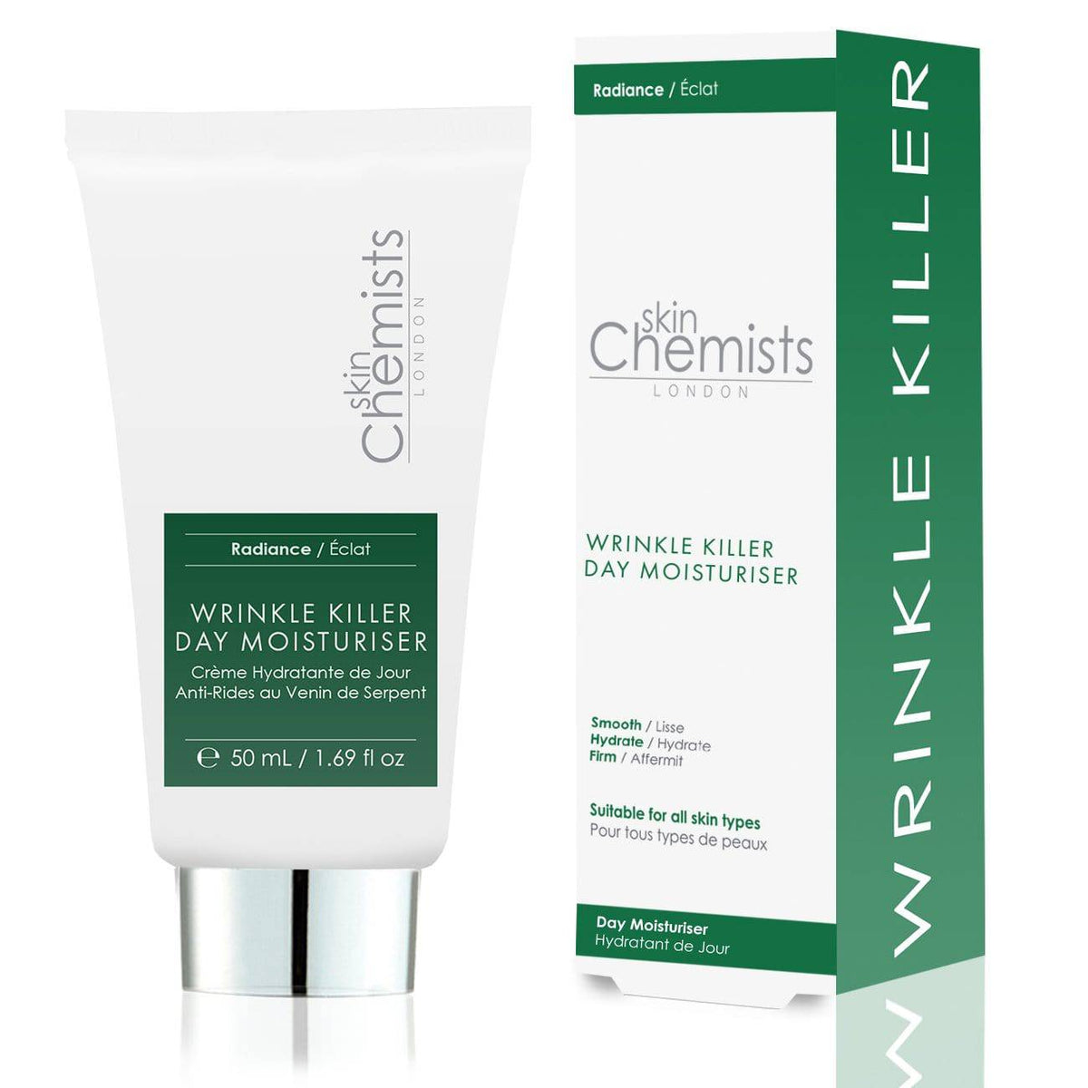 KRSC011 skinChemists Anti-Ageing Wrinkle Killer Day Moisturiser 50ml Pack of 4