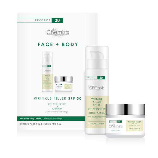 skinChemists Anti-Ageing SPF 30 Body Cream 200ml + SPF 30 Day Cream 60ml