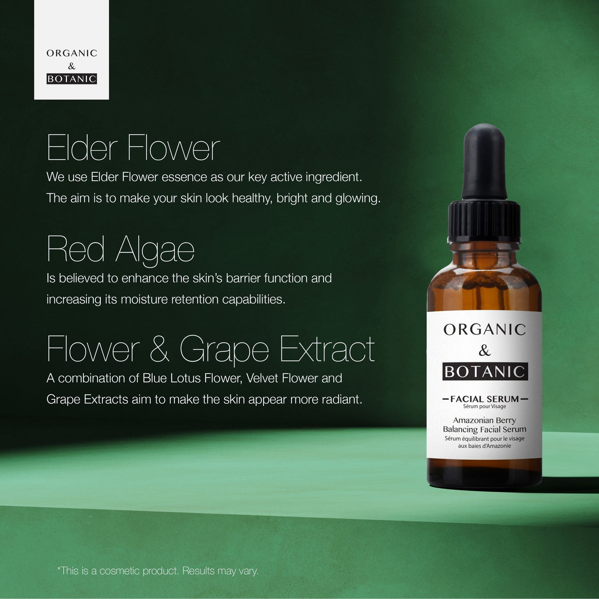 OB056 Organic & Botanic Amazonian Berry Facial Serum 30ml
