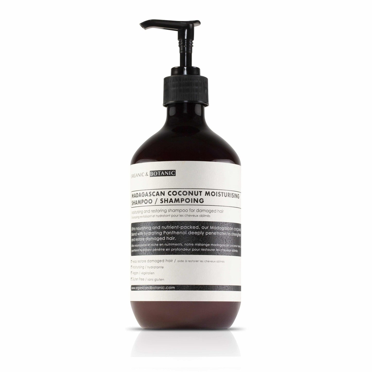 OB069 Organic & Botanic Madagascan Coconut Moisturising Shampoo 500ml