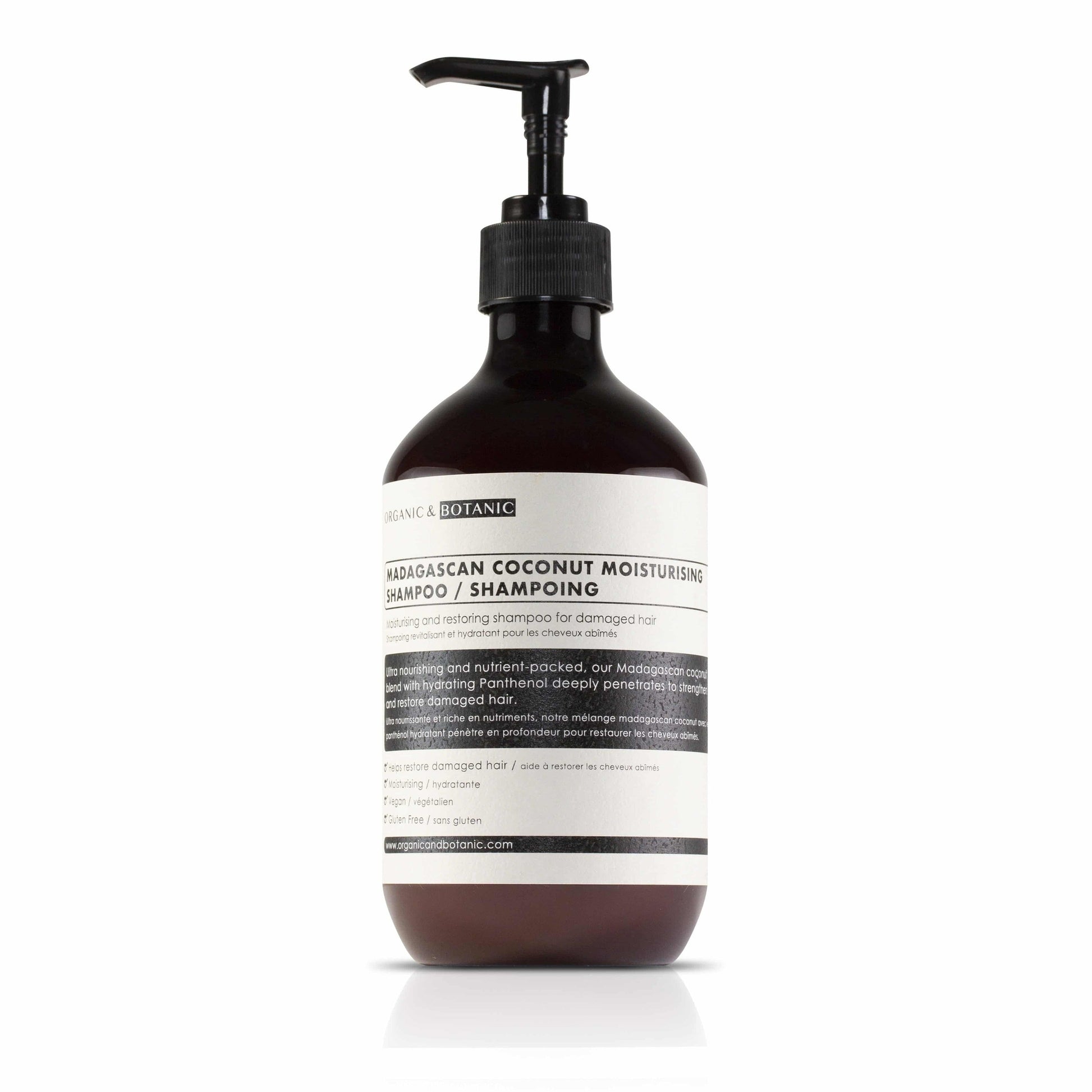 OB069 Organic & Botanic Madagascan Coconut Moisturising Shampoo 500ml