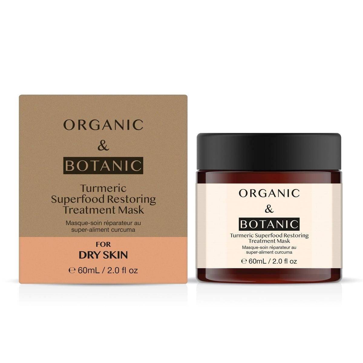 OB081 Organic & Botanic Turmeric Superfood Restoring Treatment Mask 60ml