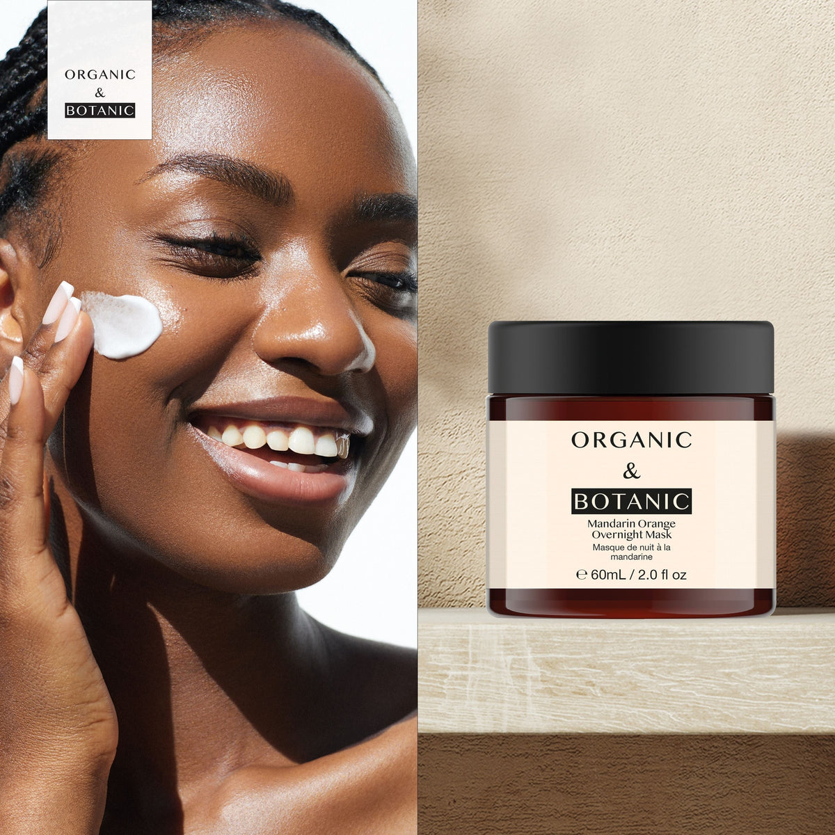 OB102 Organic & Botanic Mandarin Orange Overnight Mask 60ml