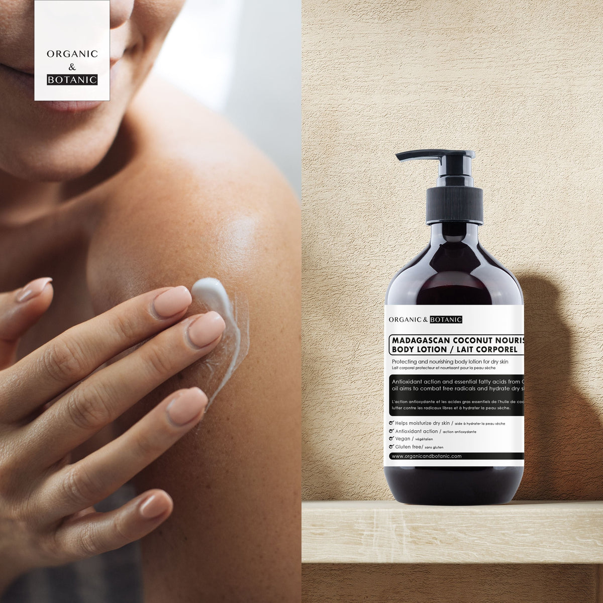 OB103 Organic & Botanic Madagascan Coconut Body Lotion 500ml