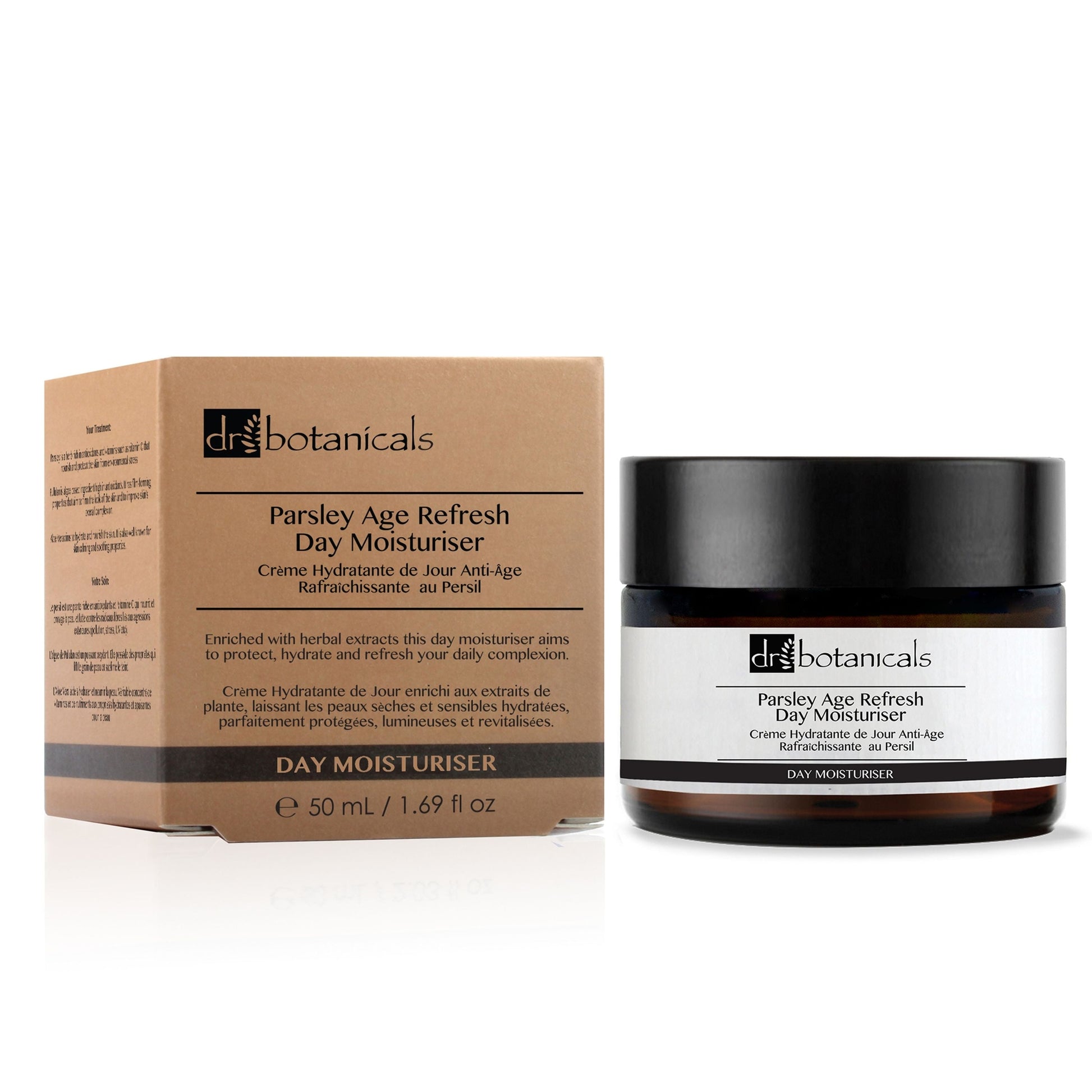 PO2DB108 Dr Botanicals Parsley Age Refresh Day Moisturiser 50ml Twin Value Savings Pack