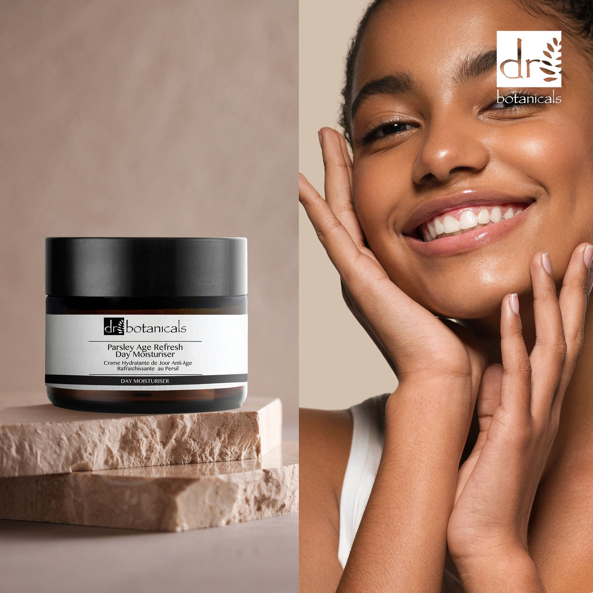 PO2DB108 Dr Botanicals Parsley Age Refresh Day Moisturiser 50ml Twin Value Savings Pack