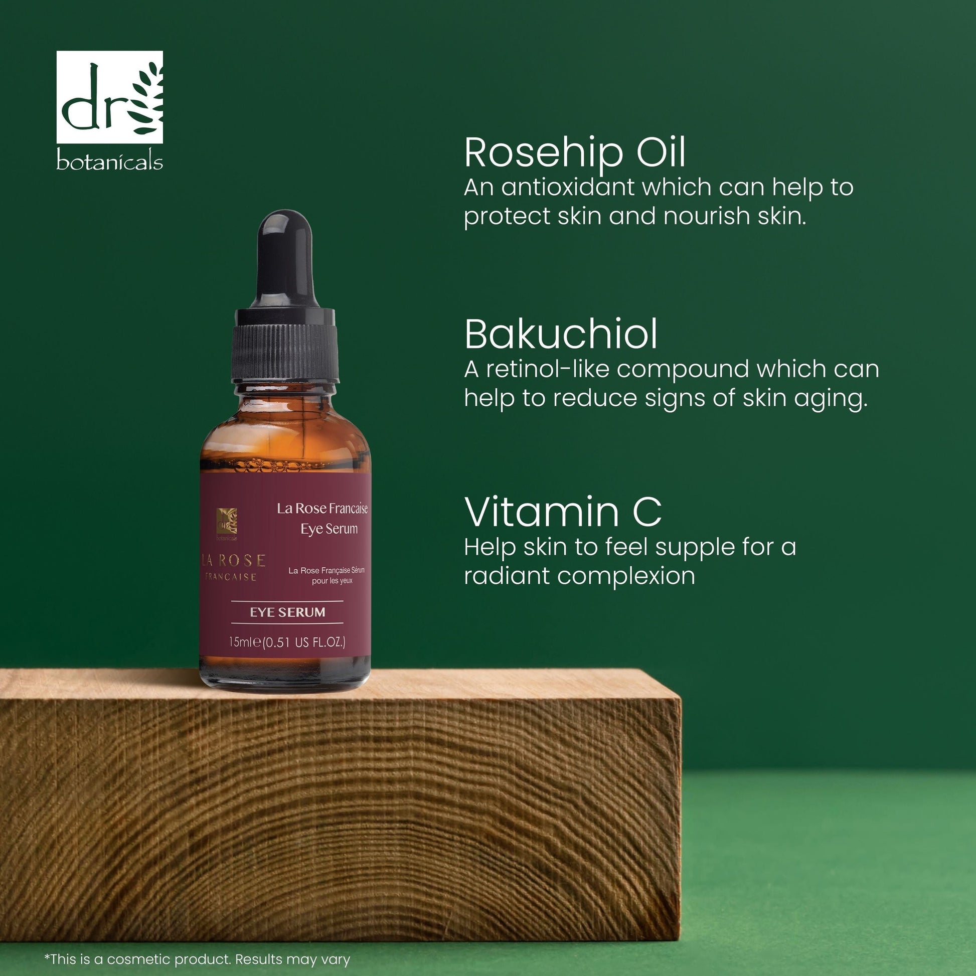PO2DB315 Dr Botanicals La Rose Française Eye Serum 15ml Twin Value Savings Pack