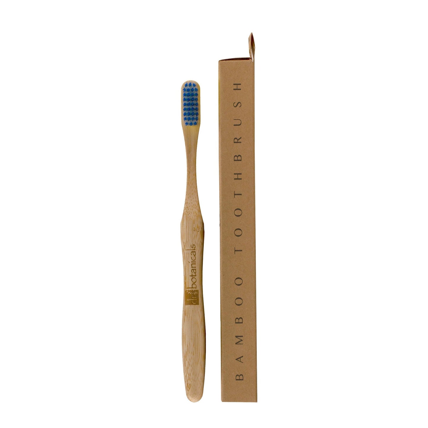 PO2DB346 Dr Botanicals Bamboo Toothbrush Blue Twin Value Savings Pack