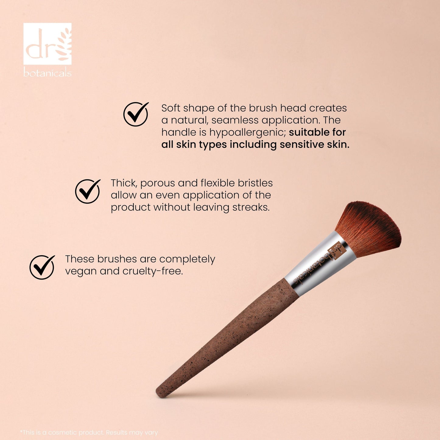 PO2DB393 Dr Botanicals Coffee Ground Blush Brush Twin Value Savings Pack