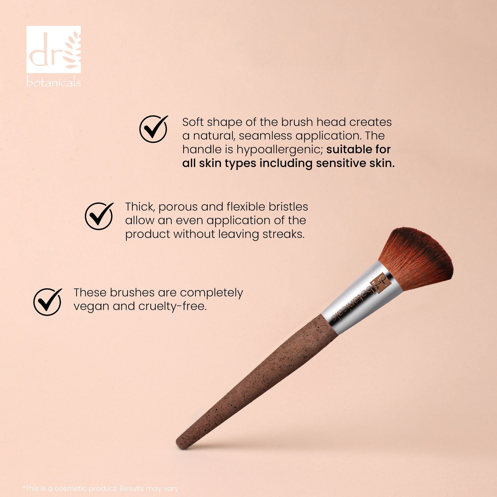 PO2DB393 Dr Botanicals Coffee Ground Blush Brush Twin Value Savings Pack