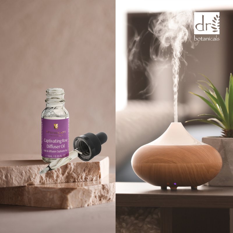 PO2DB503 Dr Botanicals Captivating Rose Diffuser Oil 10ml Twin Value Savings Pack