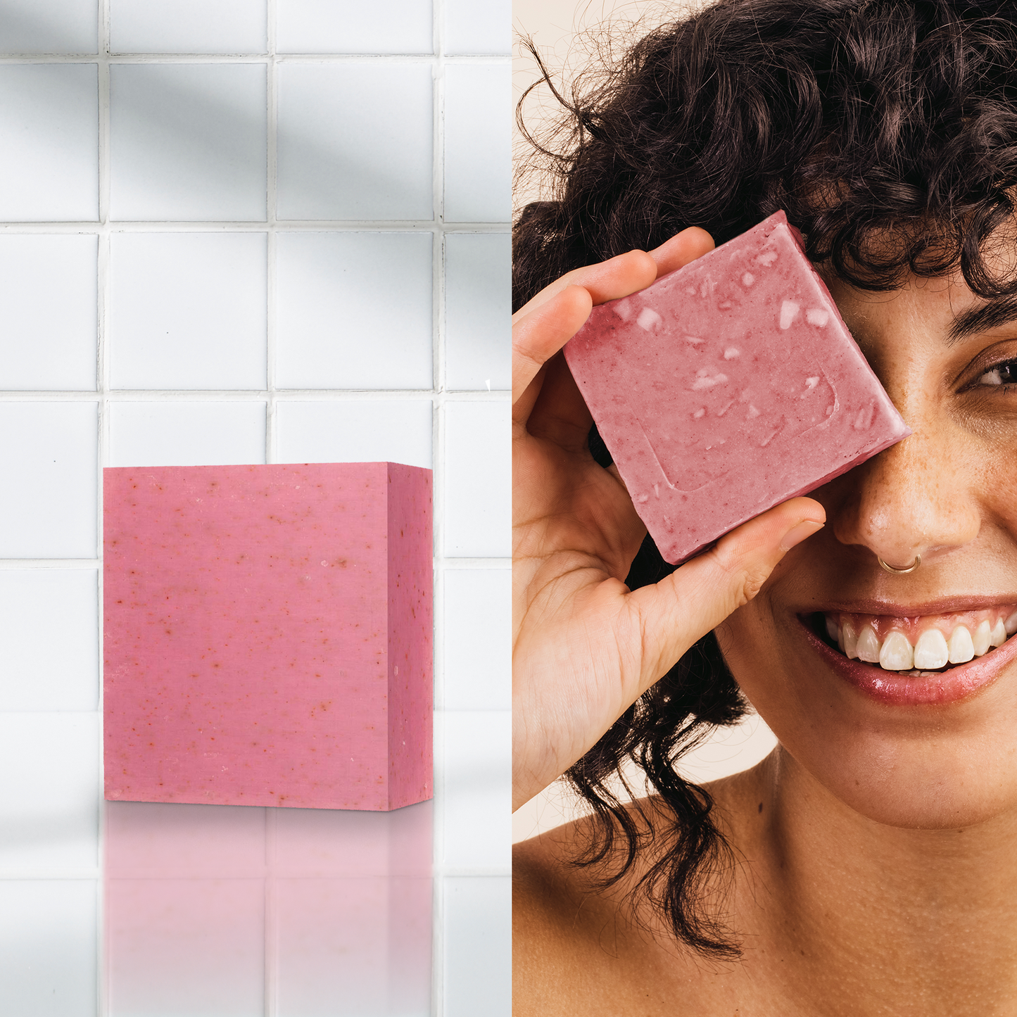 PO2DB546 Dr Botanicals Hydrating Rose Facial Cleansing Bar 100g Twin Value Savings Pack