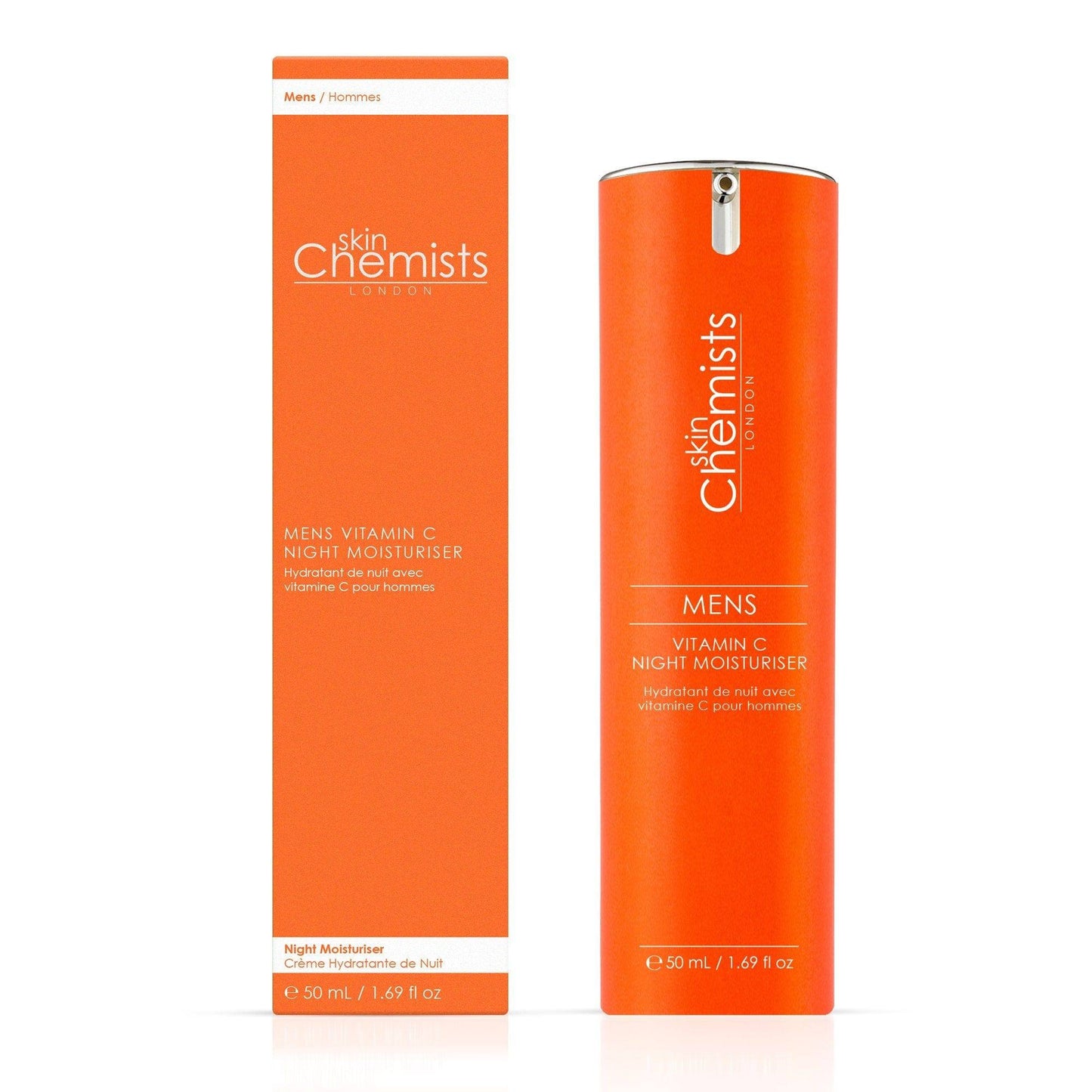 PO2SC403 skinChemists Men's Vitamin C Night Moisturiser 50ml Twin Value Savings Pack