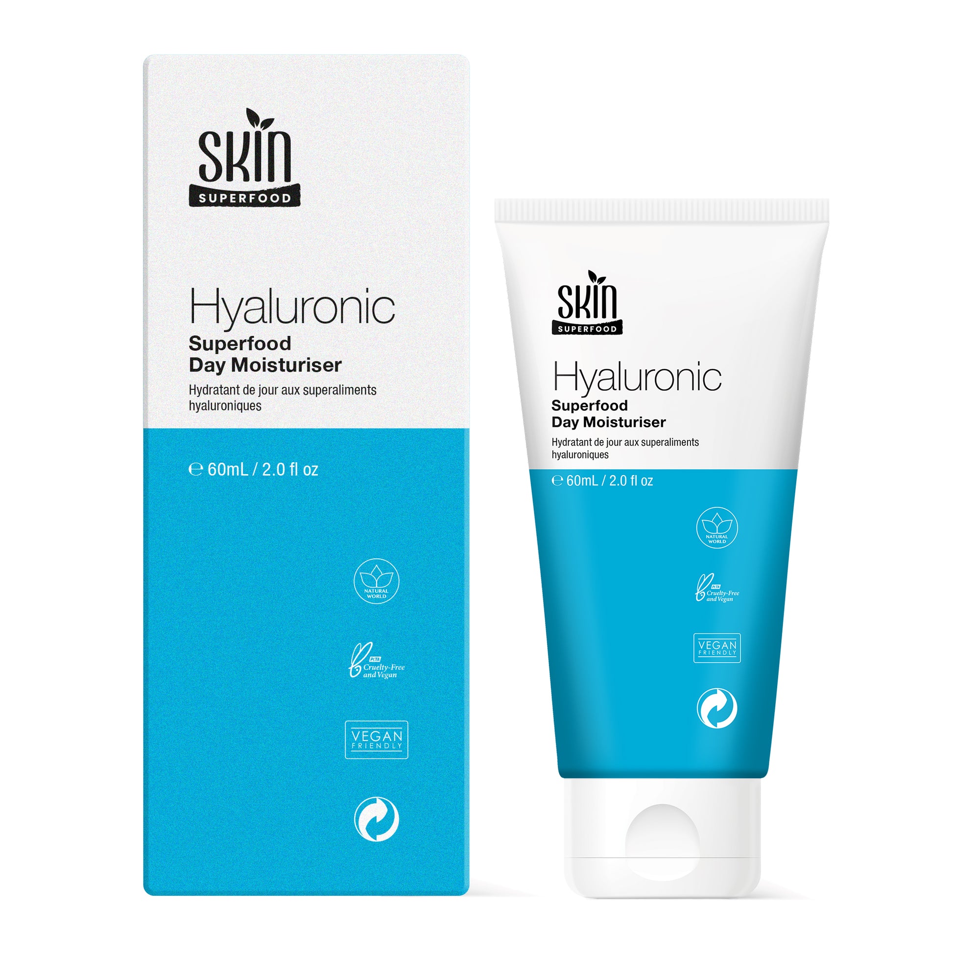 PO2SF007 Skin Superfood Hyaluronic Superfood Day Moisturiser 60ml Twin Value Savings Pack