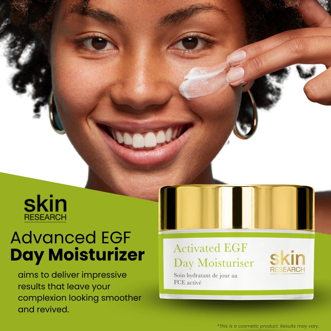 PO2SR006 Skin Research Activated EGF Day Moisturiser 50ml Twin Value Savings Pack