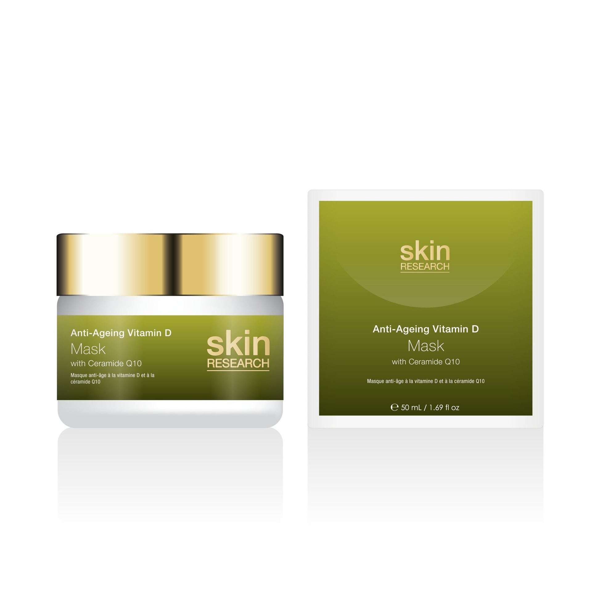 PO2SR066 Skin Research Anti-Ageing Vitamin D & Ceramide Q10 Mask 50ml Twin Value Savings Pack