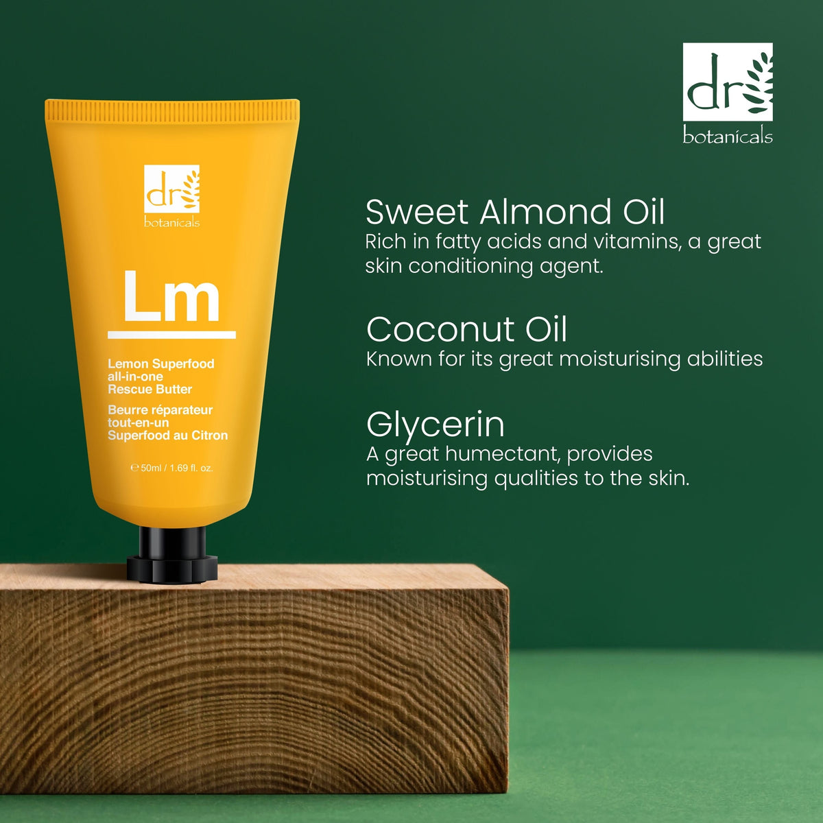 RDB033 Dr Botanicals Lemon Superfood All-In-One Rescue Butter 50ml