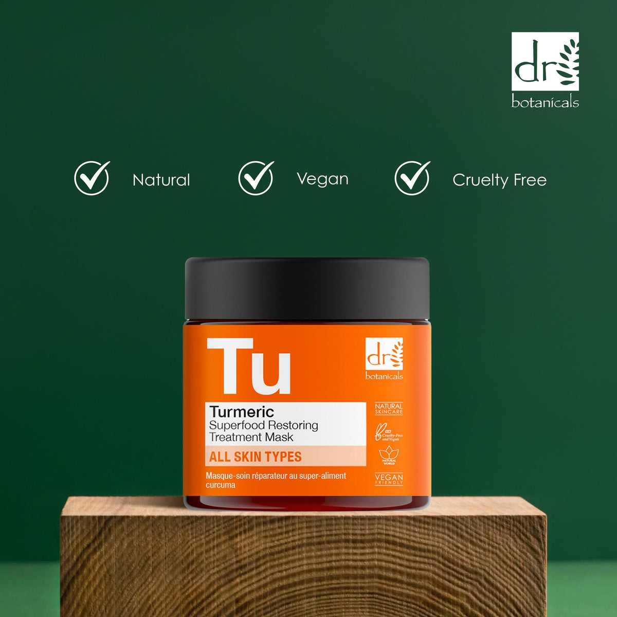 RDB088 Dr Botanicals Turmeric Superfood Restoring Treatment Mask 60ml